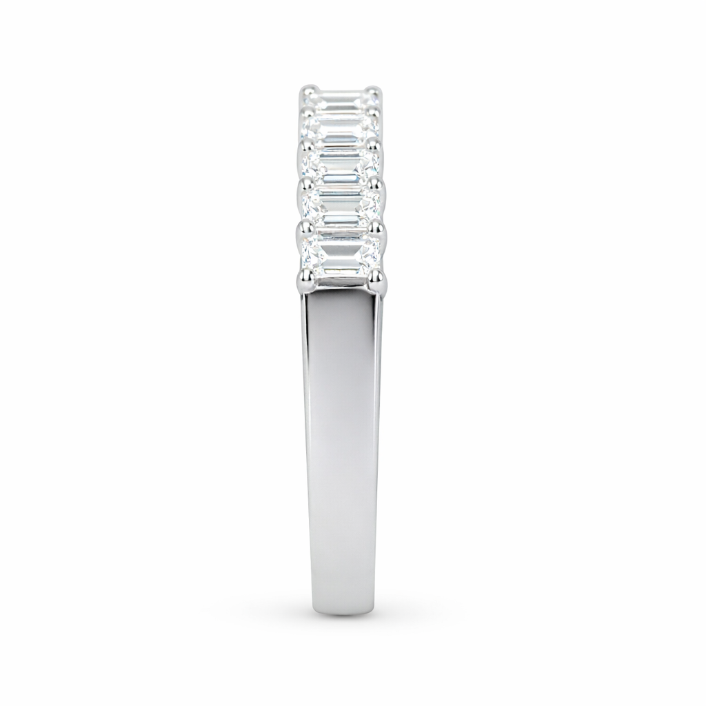 9 Emerald Cut Diamonds Classic Eternity Band