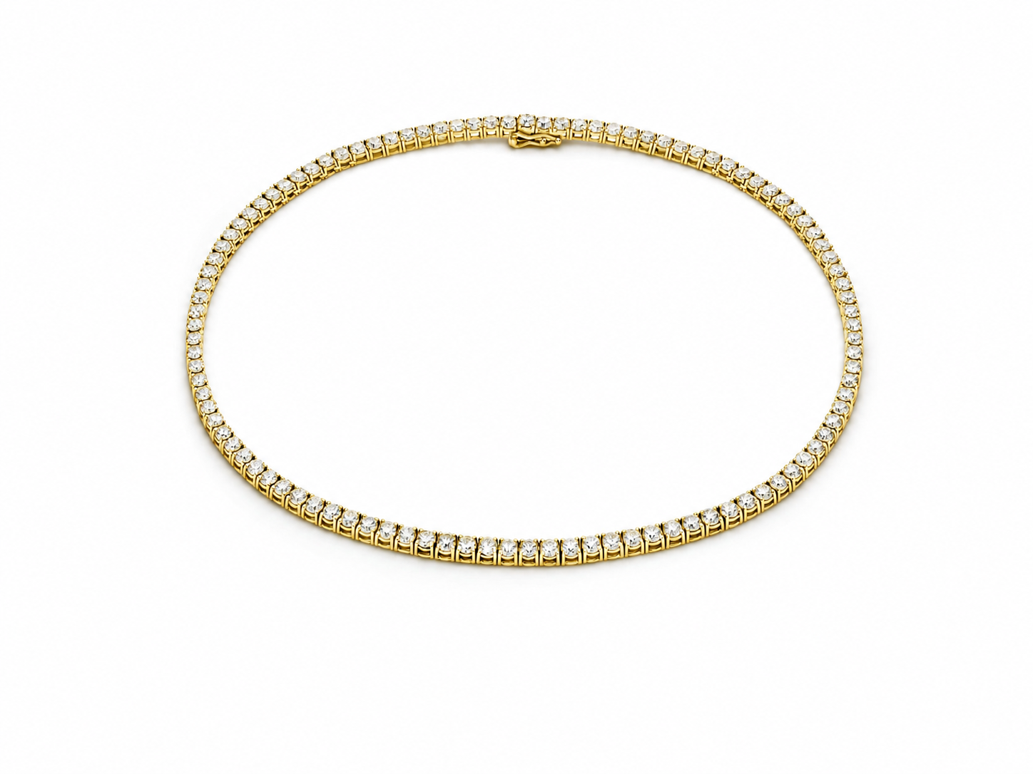 Classic Tennis Necklace yellow gold