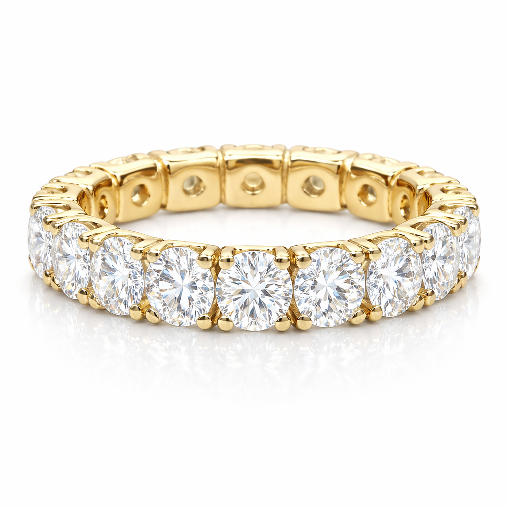 Easy Comfort Eternity band yellow gold