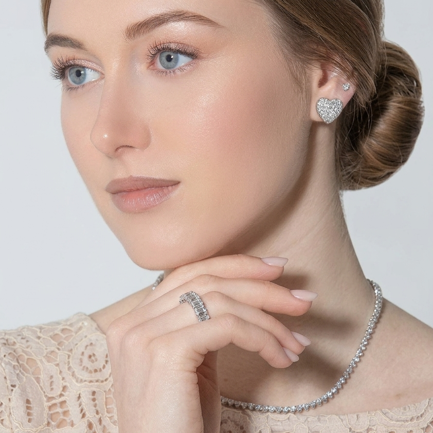 Emerald Cut Classic diamond Eternity Ring