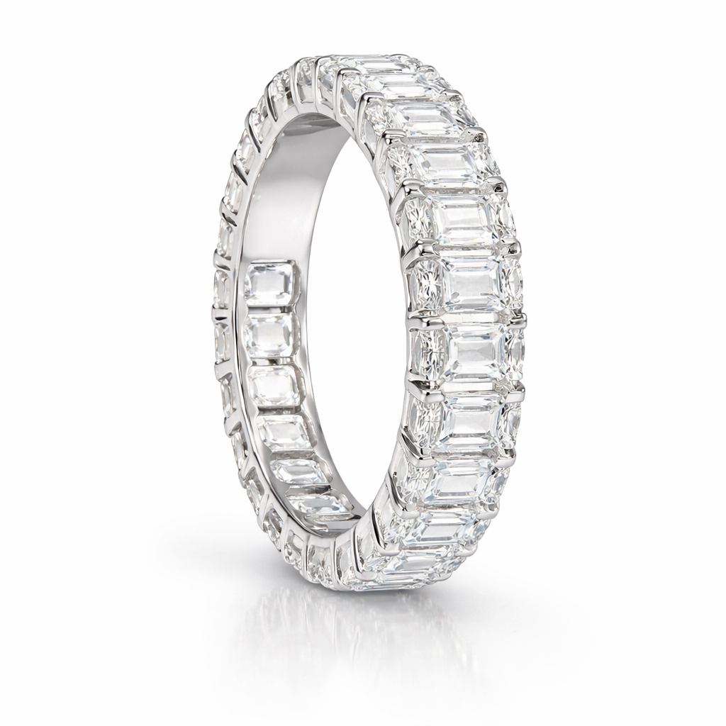Emerald Cut diamond Classic Eternity Ring