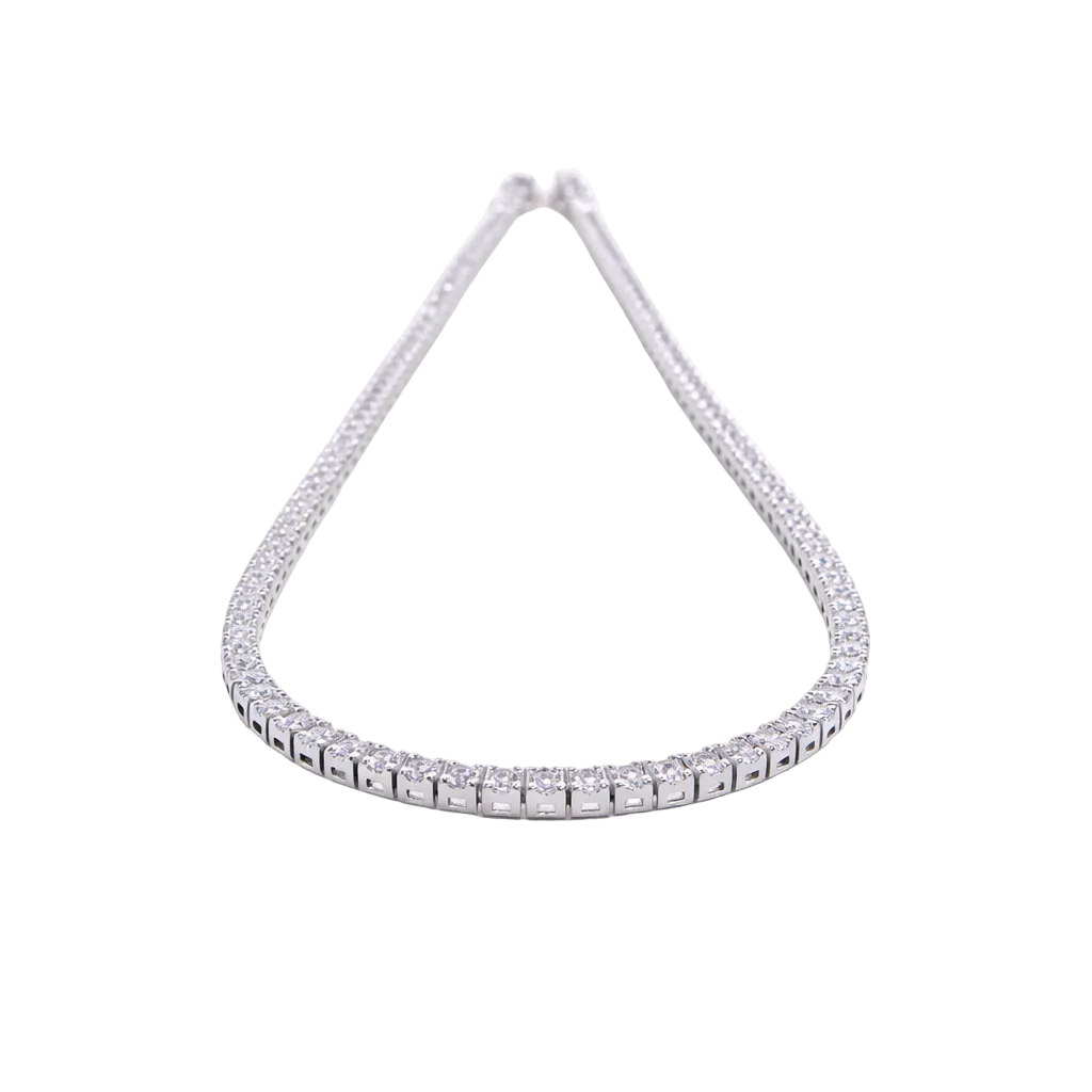 Modern Tennis Necklace