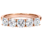 5 Stones Classic Eternity Band rose gold