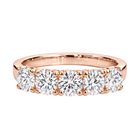 5 Stones Contemporary  Eternity band rose gold 