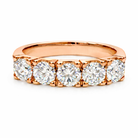 5 Stones Modern Eternity band rose gold