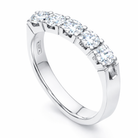 5 Stones Modern Eternity band view 2 