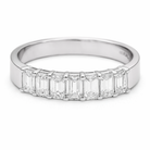 7 Emerald Cut Diamonds Classic Eternity Band