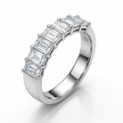 7 Emerald Cut Diamonds Classic Eternity Band 