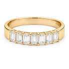 7 Emerald Cut Diamonds Classic Eternity Band