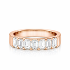 7 Emerald Cut Diamonds Design Eternity Band