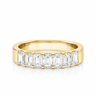 7 Emerald Cut Diamonds Design Eternity Band