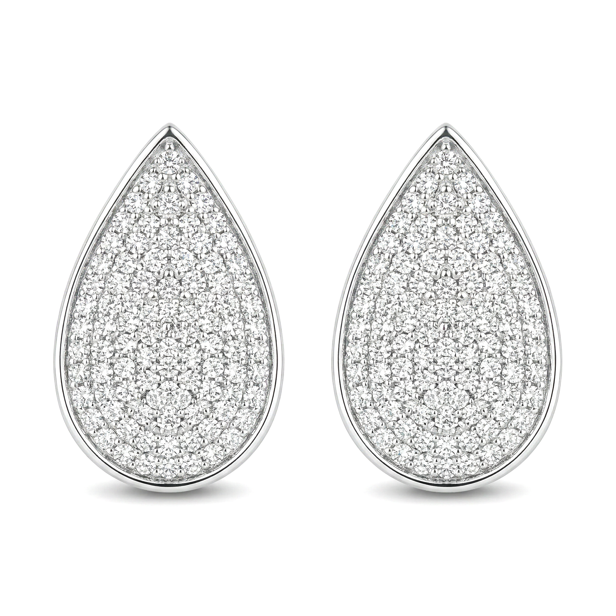 Classic Pavè Pear Earrings