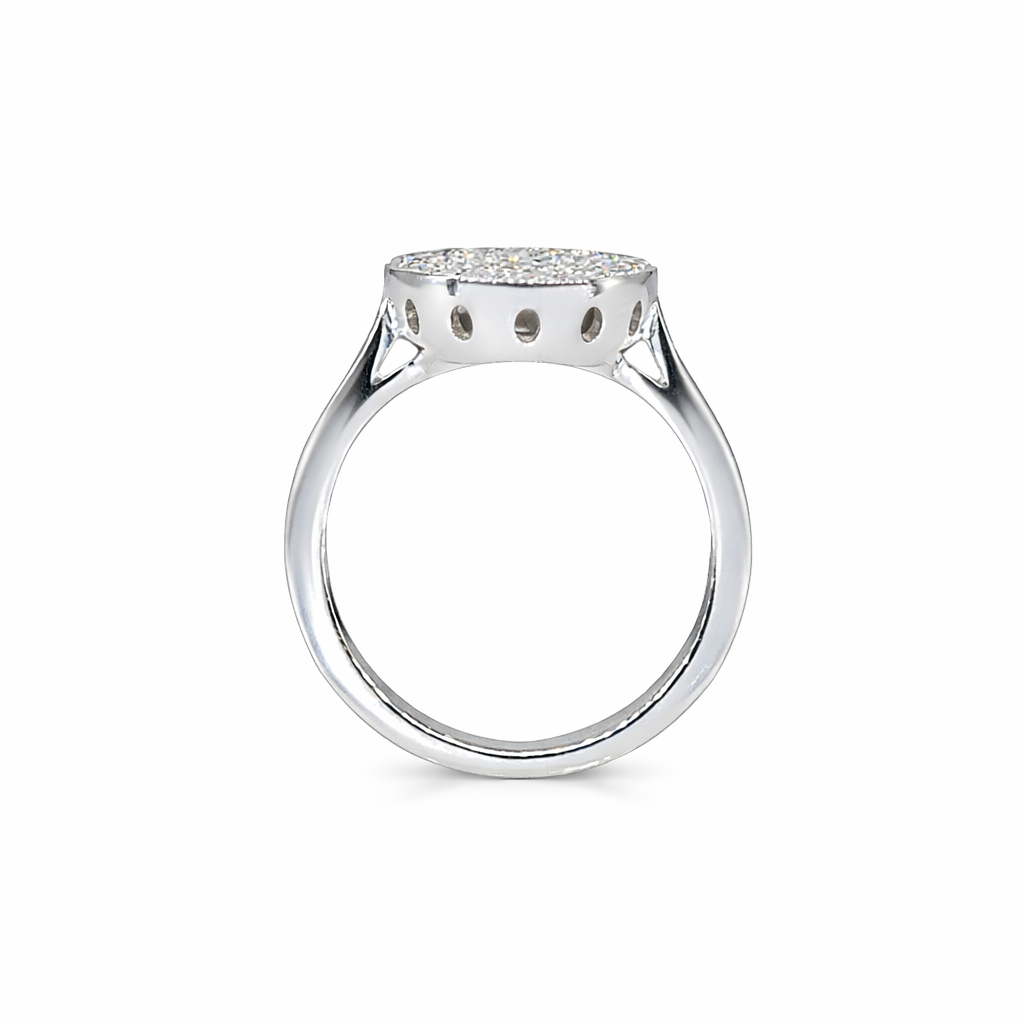 Classic Pavè round ring view3