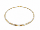 Degradé Necklace 3 prongs yellow gold