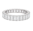 Emerald Cut Classic diamond Eternity Ring
