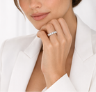 Heart shape Eternity Band