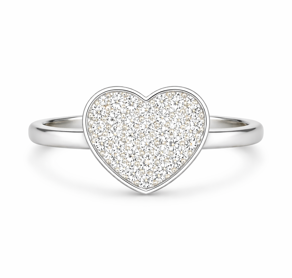 Heart Classic Pavé Ring