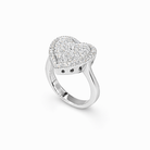 Heart Pavè Halo Ring view 2