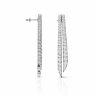 Lariat earrings  in white old 