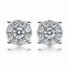 Diamond magic earrings in white gold
