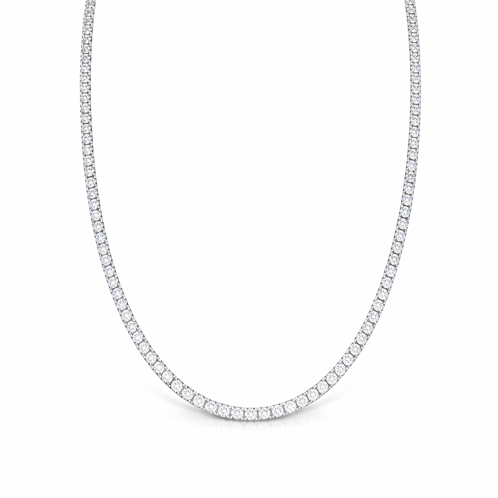 Modern Tennis Necklace