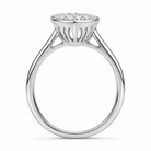 Pear Pavè Halo Ring view 3 