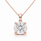 rose gold classic diamond pendant