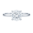 Round Four-Prong Engagement Ring