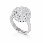 Round Pavè Double Halo Ring view 2 