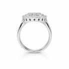 Round Pavè Double Halo Ring view 3
