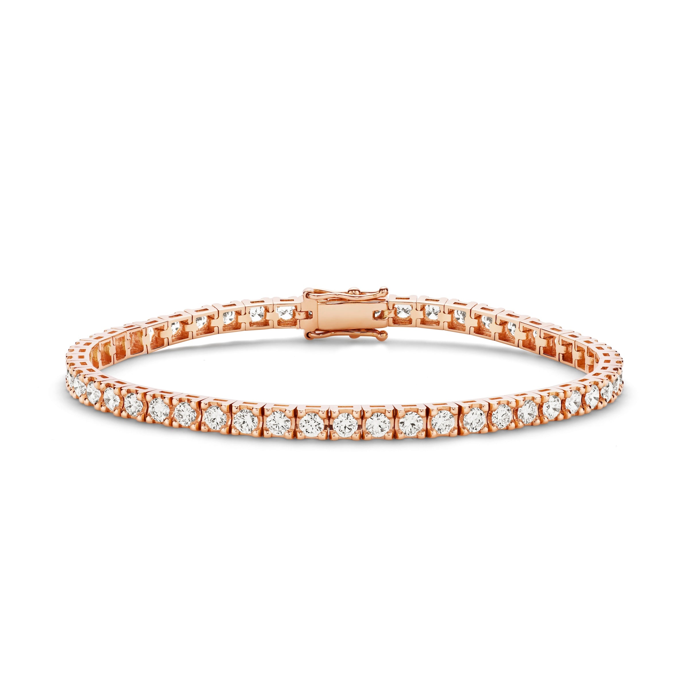 rose gold Spring tennis diamond bracelet 