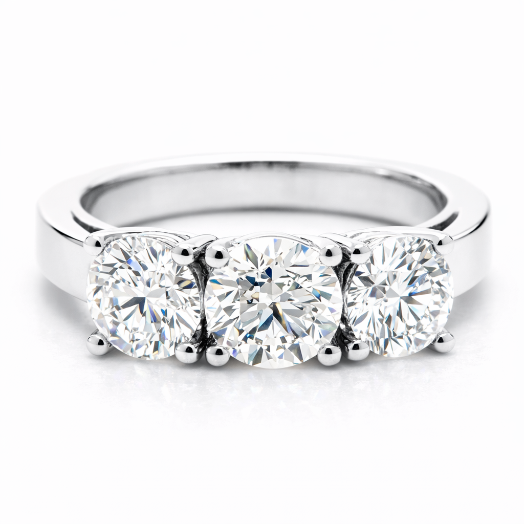  Trilogy diamond  Dégradé Ring