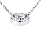diamond heart bezel pendant view2