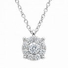diamond magic pendant in white gold