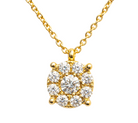 diamond magic pendant in yellow gold