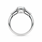 engagement ring with side baguettes view3