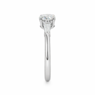 engagement ring with side baguettes view4
