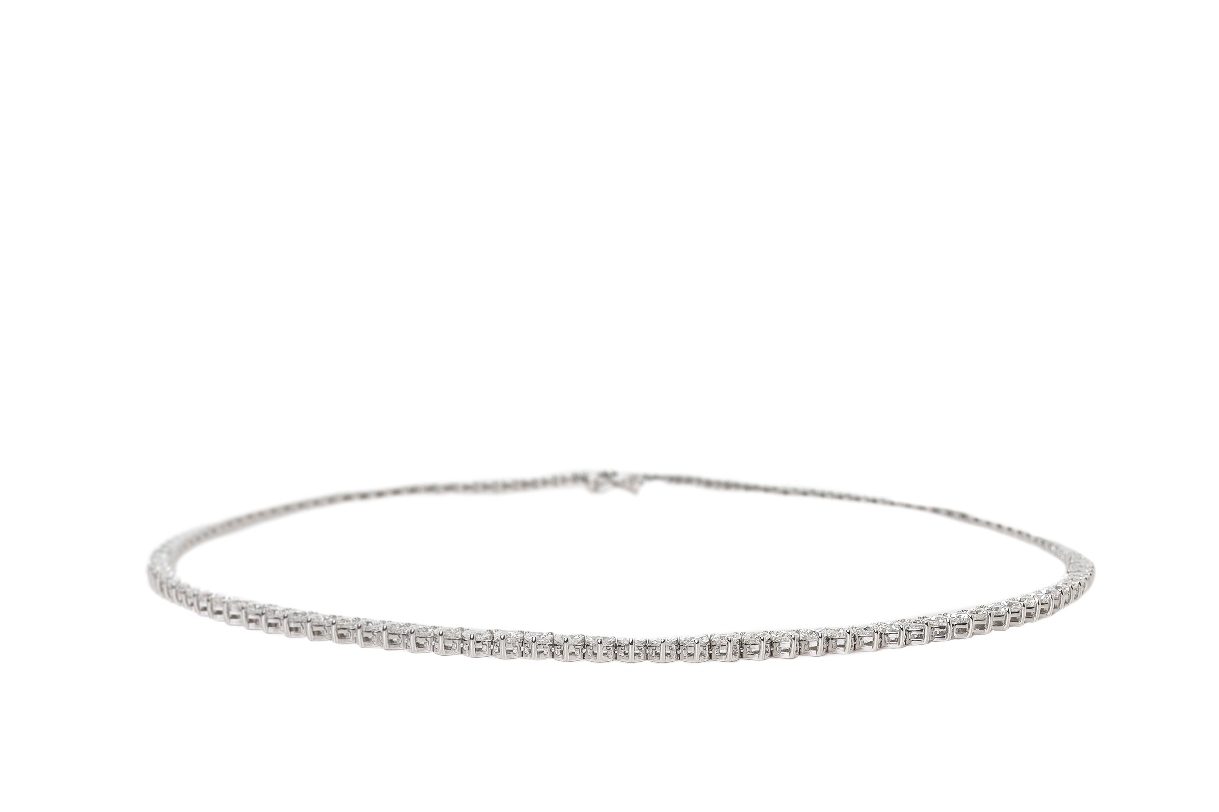 Half Heart shape diamond Necklace