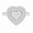 heart double halo pave ring 
