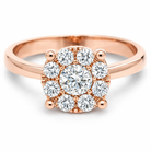 diamond magic ring rose gold