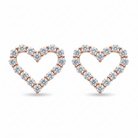 rose gold diamond earrings 