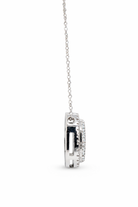 round pave halo pendant view 3